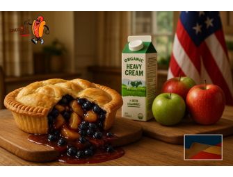 Apple And Blueberry Pie